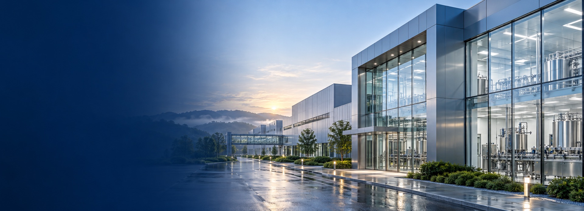 Modern pharmaceutical machinery manufacturing facility