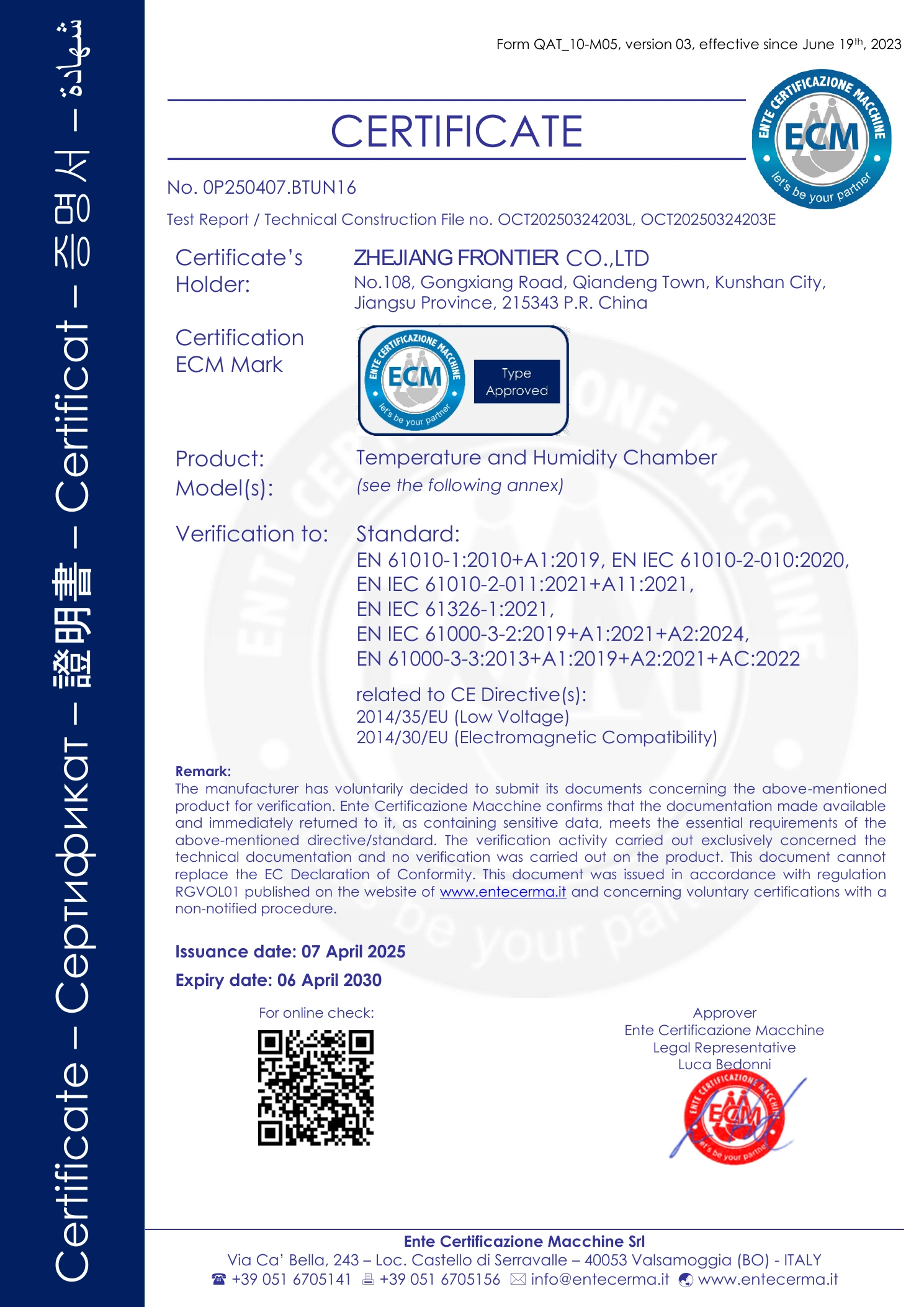 CE certificate