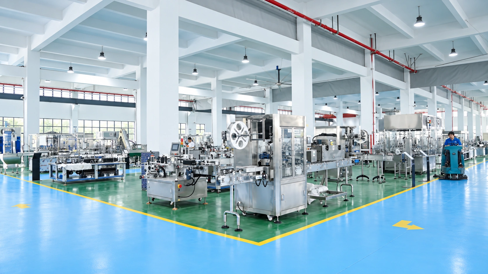 Pharmaceutical packaging line assembly workshop