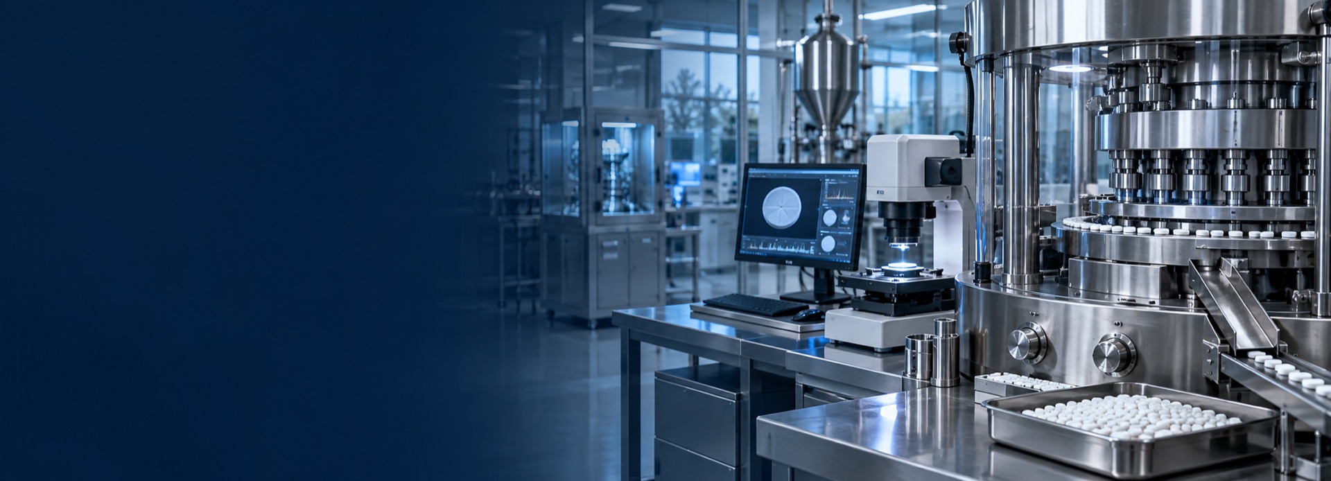 Pharmaceutical tablet press and quality inspection equipment