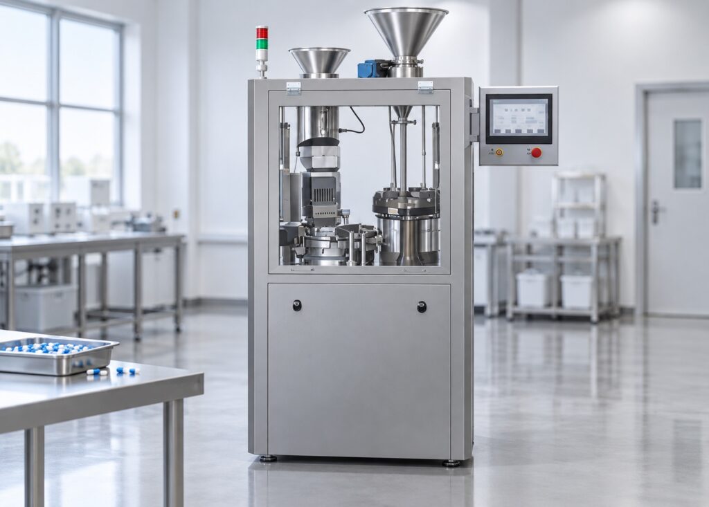 Automatic hard capsule filling machine based on the FI-1200CF product photo